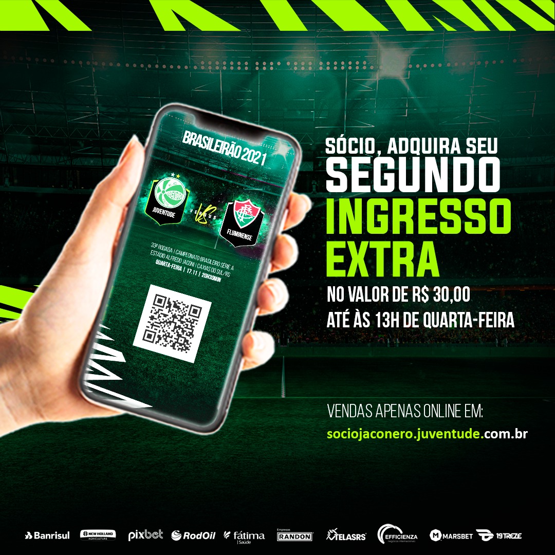 Sócios podem comprar dois ingressos promocionais para a partida contra o Fluminense