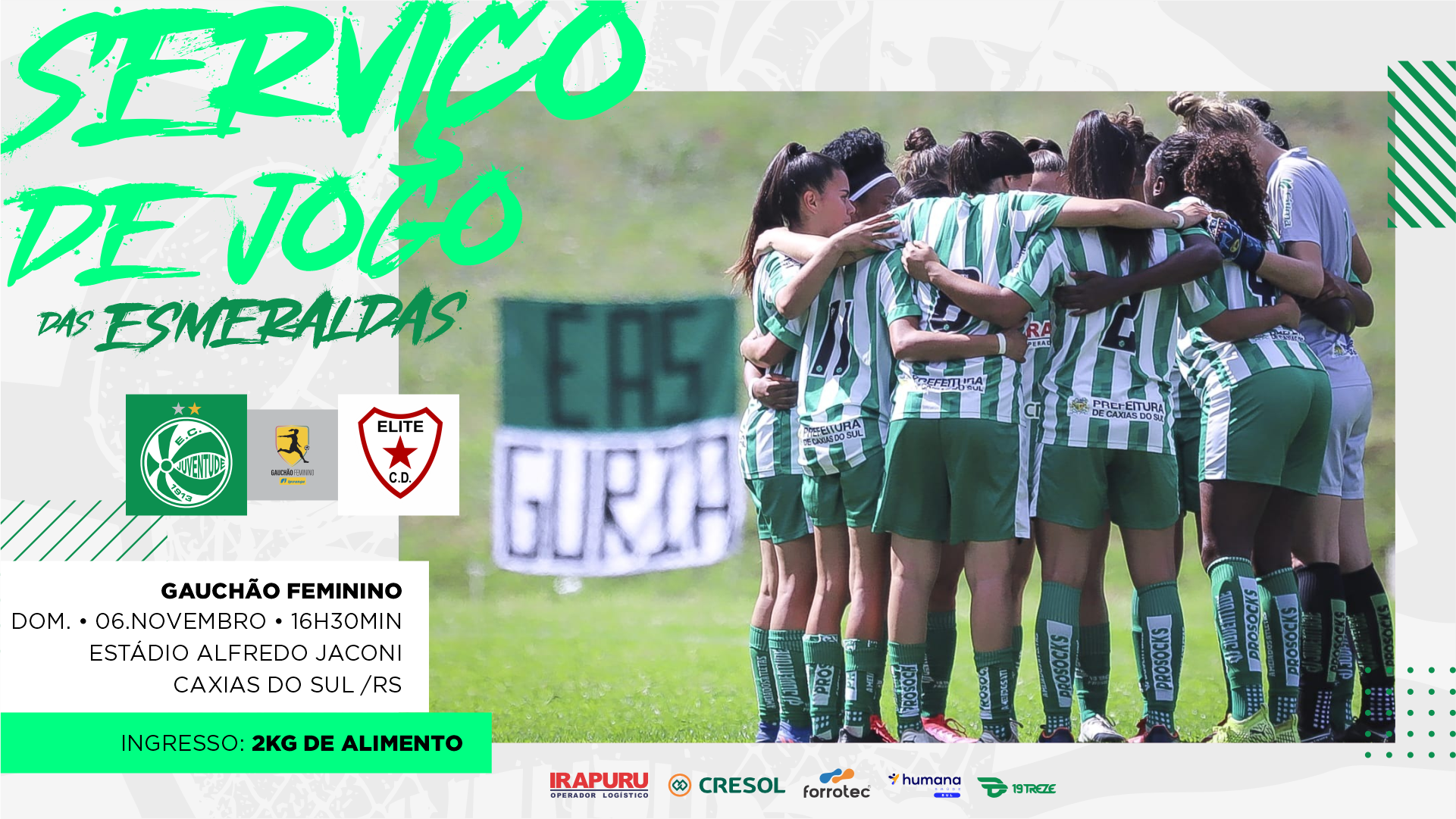 Serviço para o clássico decisivo pelo Gauchão Feminino