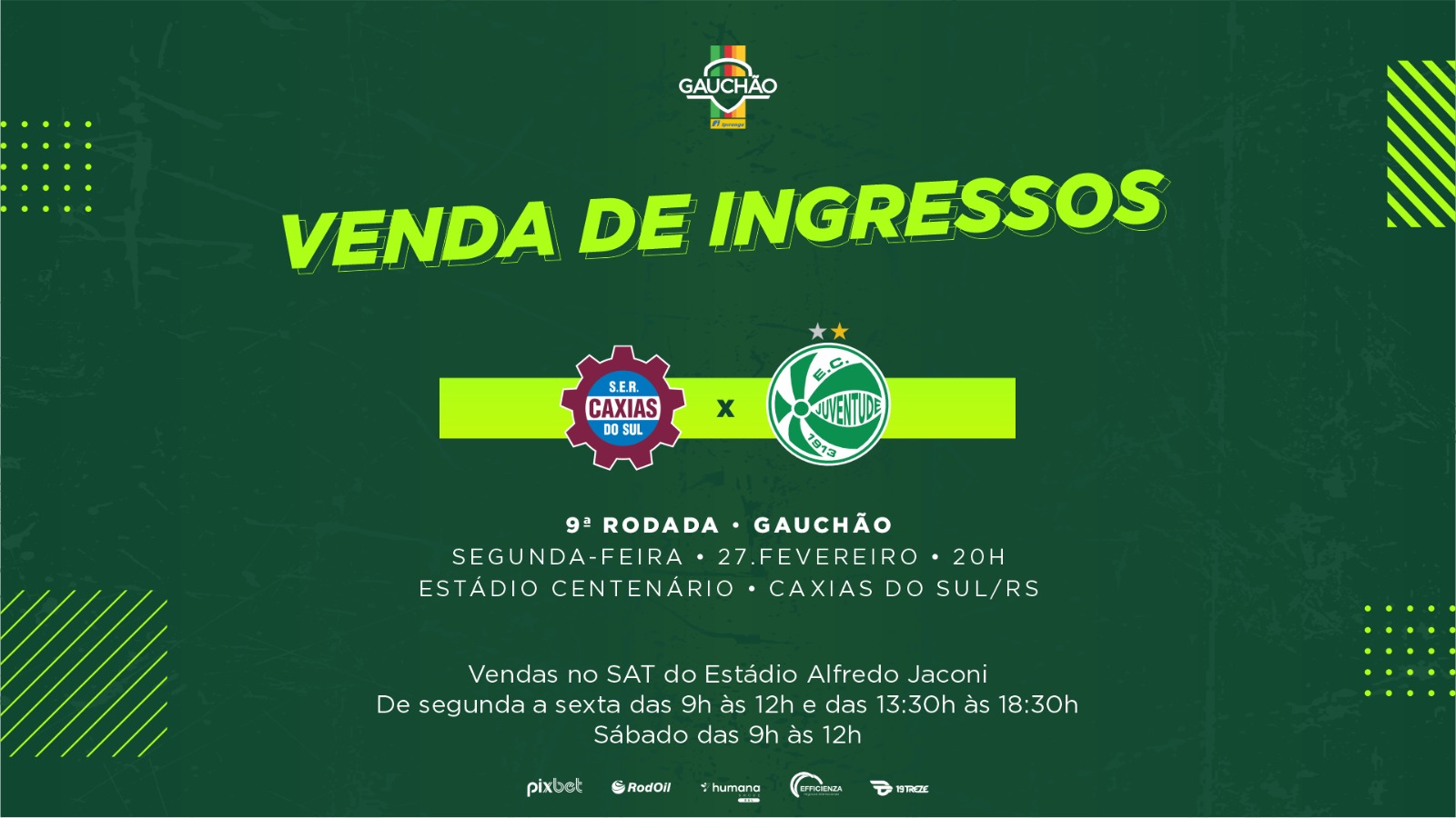 Juventude x Inter: ingressos e Ponto de Encontro em Caxias