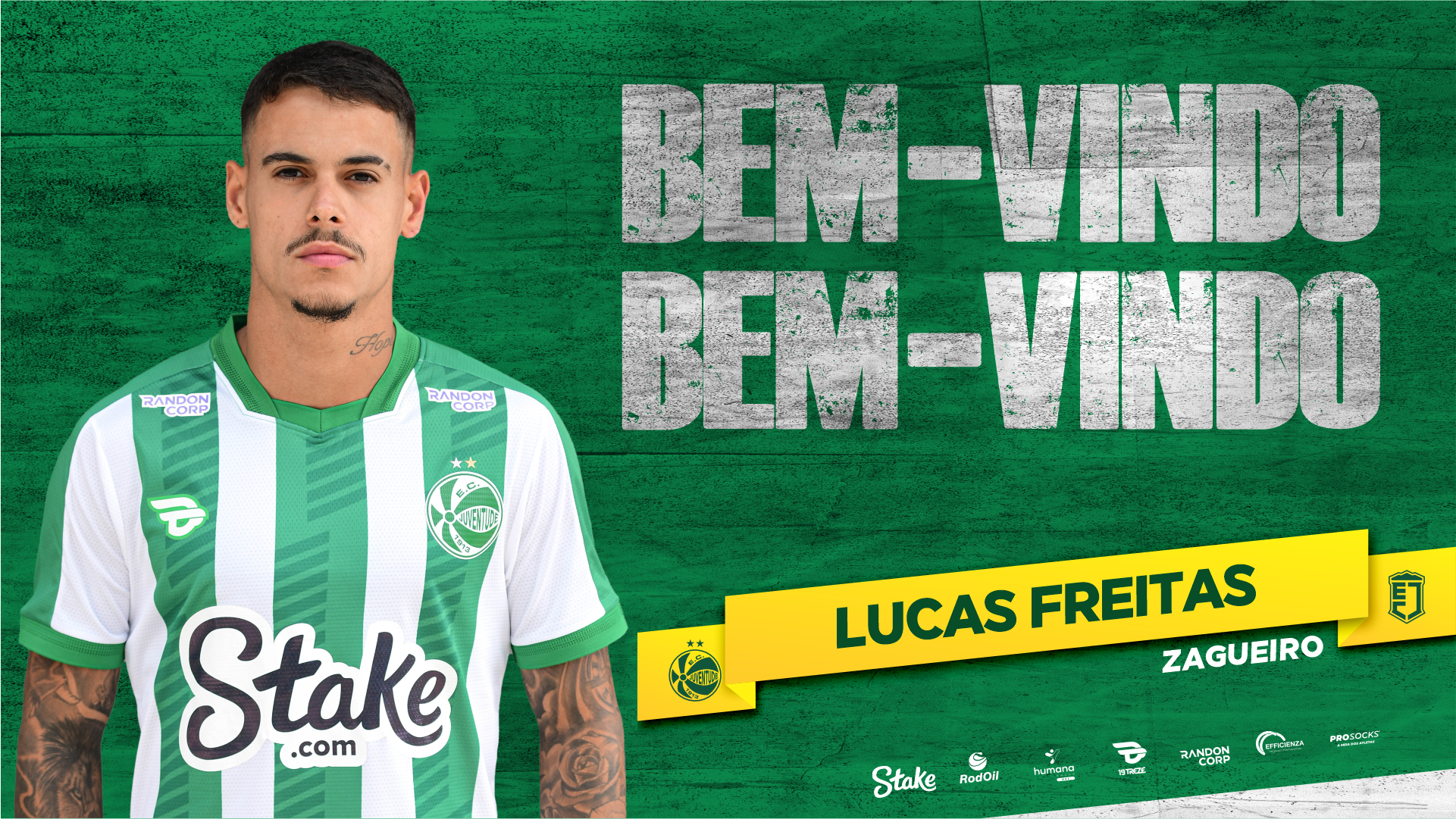 Juventude confirma contratação do zagueiro Lucas Freitas