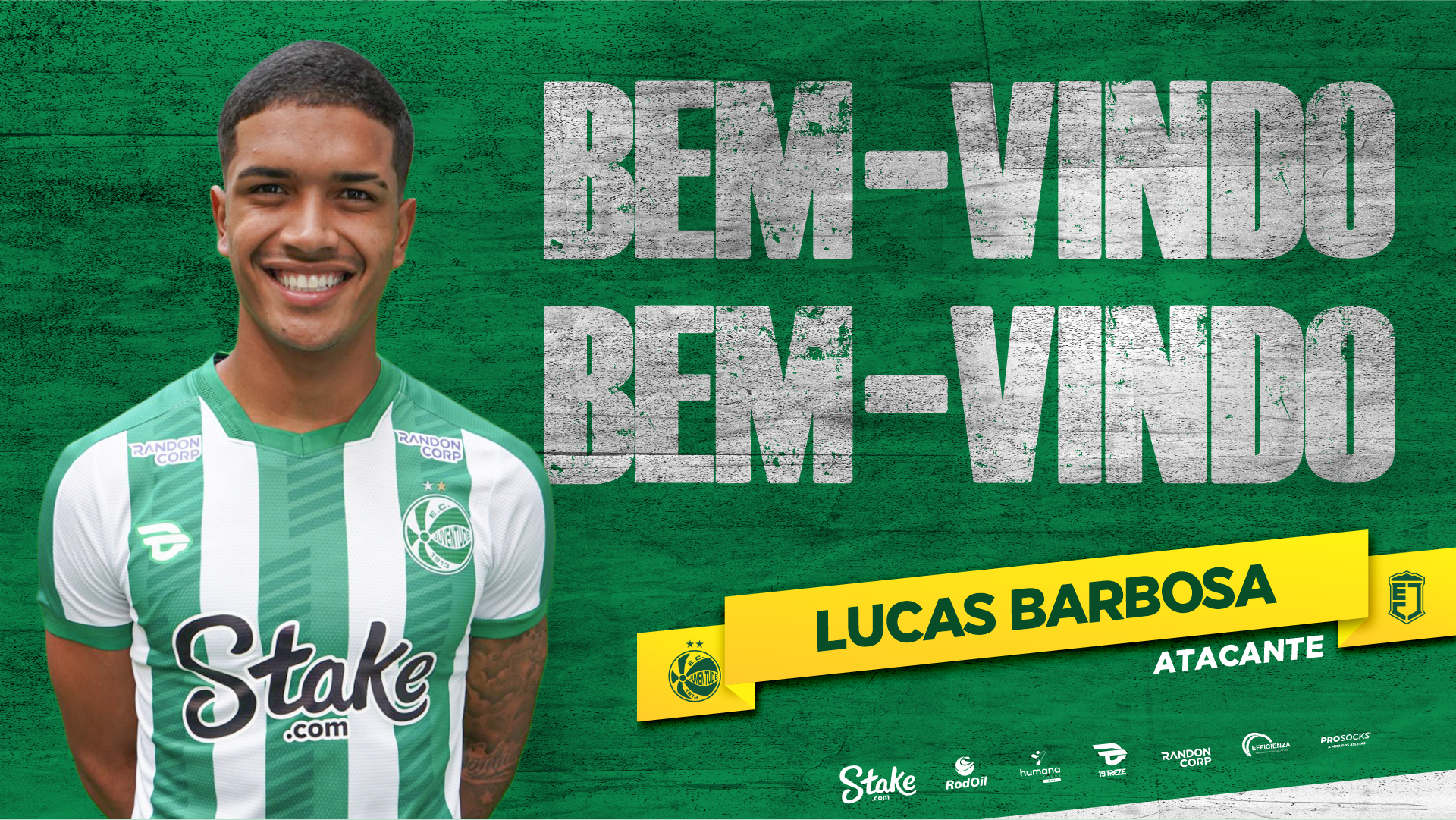 Atacante Lucas Barbosa é o novo reforço do Verdão