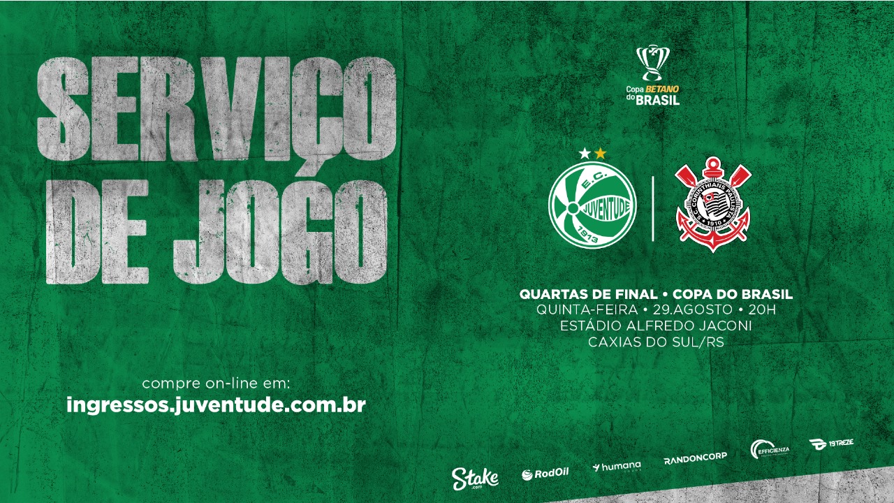 Serviço de jogo - Juventude x Corinthians - Copa do Brasil